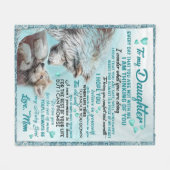 zu meinem Familiengeschenk meiner Tochter Löwe, To Fleecedecke (Vorderseite (Horizontal))