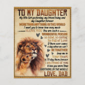 zu meinem Familiengeschenk meiner Tochter Löwe, To Flyer (Vorne)