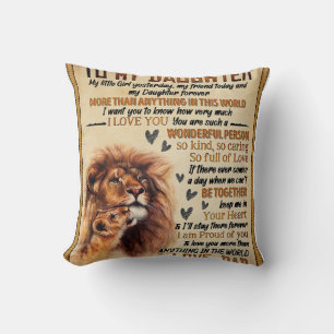 zu meinem Familiengeschenk meiner Tochter Löwe, To Kissen