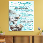 zu meinem Familiengeschenk meiner Tochter Löwe, To Leinwanddruck (Insitu (Wohnzimmer))