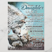 zu meinem Familiengeschenk meiner Tochter Löwe, To Menükarte (Vorderseite)