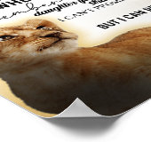 zu meinem Familiengeschenk meiner Tochter Löwe, To Poster (Ecke)