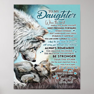 zu meinem Familiengeschenk meiner Tochter Löwe, To Poster