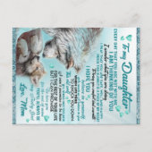 zu meinem Familiengeschenk meiner Tochter Löwe, To Postkarte (Vorderseite)