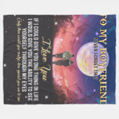 Zu meinem Freund habe ich dich Liebe Fleecedecke (Vorderseite (Horizontal))