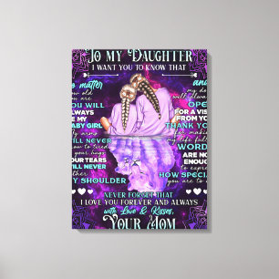 Zu meinem Geburtstagsgeschenk meiner Tochter, Nied Leinwanddruck