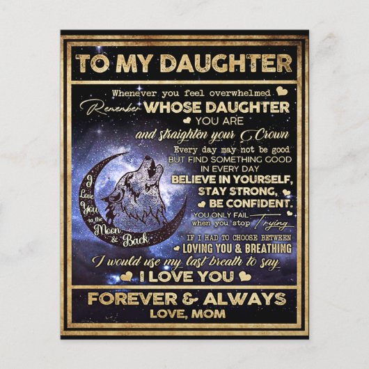 Zu meinem Geschenk an meine Tochter Schmetterlinge Flyer (Vorne)