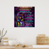 Zu meinem Geschenk an meine Tochter Schmetterlinge Poster (Küche)