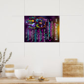 Zu meinem Geschenk an meine Tochter Schmetterlinge Poster (Küche)