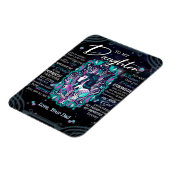 zu meinem Geschenk, Brief an Tochter vom Vater Magnet (Linke Seite)