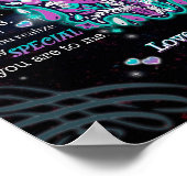 zu meinem Geschenk, Brief an Tochter vom Vater Poster (Ecke)