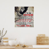 Zu meinem Geschenk für den Ehemann | Love Husband  Poster (Küche)
