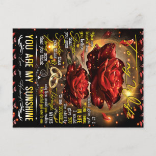 Zu meinem Geschenk für Ehefrau, ein paar Lieben, e Postkarte