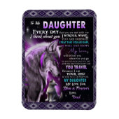 Zu meinem Geschenk, meiner Tochter und meinem Vate Magnet (Vertikal)