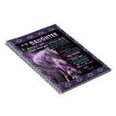 Zu meinem Geschenk, meiner Tochter und meinem Vate Notizblock (Rechte Seite)