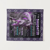 Zu meinem Geschenk, meiner Tochter und meinem Vate Wandteppich (Vorderseite (Horizontal))