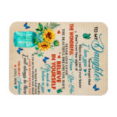 Zu meinem Geschenk, Schmetterling Lover, Sonnenblu Magnet (Horizontal)