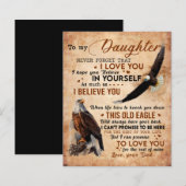 Zu meinem Geschenk, Vater und Tochter, Adler Lover (Vorne/Hinten)