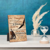 Zu meinem Geschenk, Vater und Tochter, Adler Lover Fotoplatte (Seite)