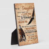 Zu meinem Geschenk, Vater und Tochter, Adler Lover Fotoplatte (Seite)