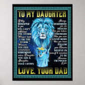 zu meinem Geschenk von Löwe, Geschenk von Löwe Vat Poster (Vorne)