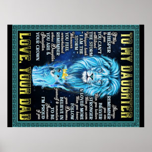 zu meinem Geschenk von Löwe, Geschenk von Löwe Vat Poster