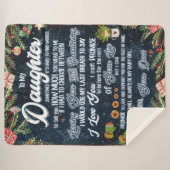 Zu meinem Geschenk, Weihnachtsbrief an Tochter Sherpadecke (Vorderseite (Horizontal))