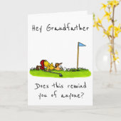 ZU MEINEM *GOLFING GRANDFATER* AUF IHRER GEBURTSTA KARTE (Gelbe Blume)