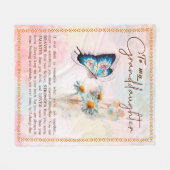 Zu meinem Grandtochter-Geschenk, Niedlicher Schmet Fleecedecke (Vorderseite (Horizontal))