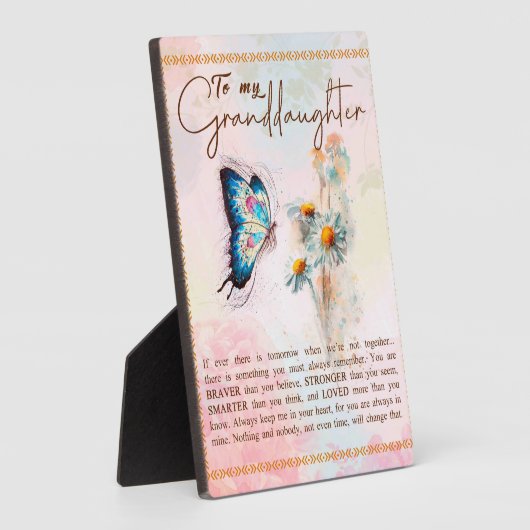 Zu meinem Grandtochter-Geschenk, Niedlicher Schmet Fotoplatte (Seite)