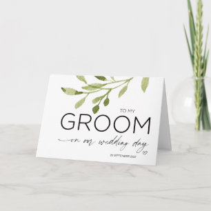 zu meinem Groom Geschenk von Bride Garden Summer W Karte