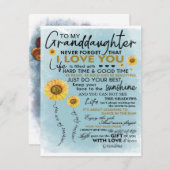 Zu meinem Großtochter-Geschenk, Großkinder zum Geb Einladung (Vorne/Hinten)