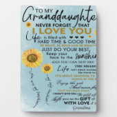 Zu meinem Großtochter-Geschenk, Großkinder zum Geb Fotoplatte (Vorderseite)