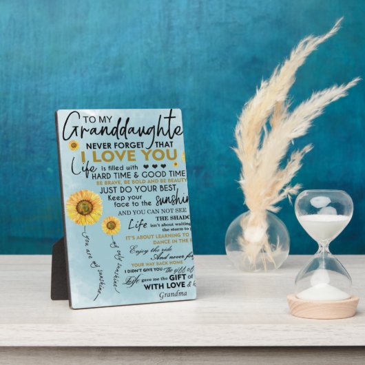 Zu meinem Großtochter-Geschenk, Großkinder zum Geb Fotoplatte (Seite)