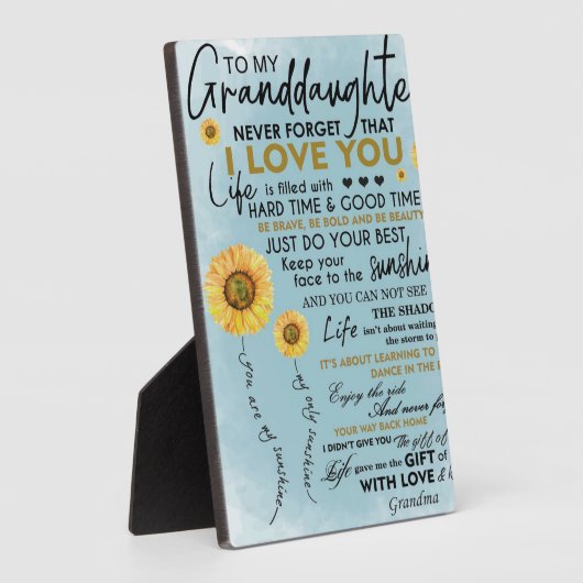 Zu meinem Großtochter-Geschenk, Großkinder zum Geb Fotoplatte (Seite)