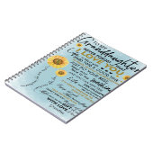 Zu meinem Großtochter-Geschenk, Großkinder zum Geb Notizblock (Linke Seite)