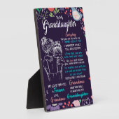 zu meinem Großtochter-Geschenk von Oma, Blume Love Fotoplatte (Seite)