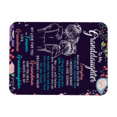 zu meinem Großtochter-Geschenk von Oma, Blume Love Magnet (Horizontal)