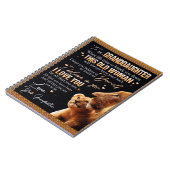 Zu meinem Großtochter Geschenk von Oma, Löwenliebh Notizblock (Linke Seite)