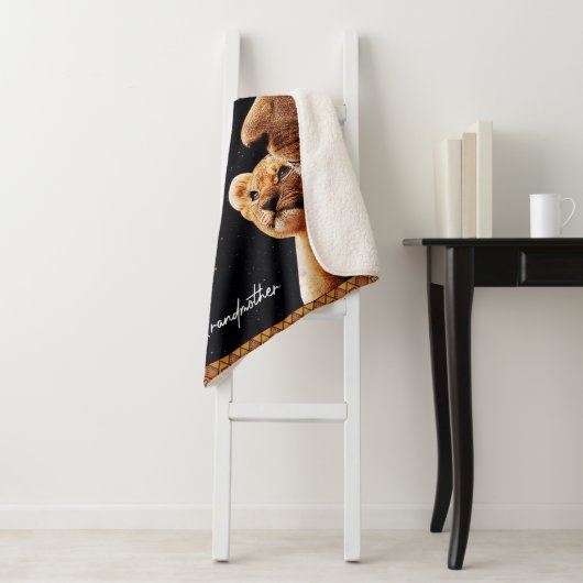 Zu meinem Großtochter Geschenk von Oma, Löwenliebh Sherpadecke (Beispiel)