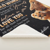 Zu meinem Großtochter Geschenk von Oma, Löwenliebh Sherpadecke (3/4)