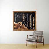 Zu meinem Großtochter Geschenk von Oma, Löwenliebh Wandteppich (Beispiel (Horizontal))