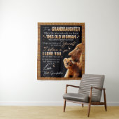 Zu meinem Großtochter Geschenk von Oma, Löwenliebh Wandteppich (Beispiel)