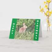 ZU MEINEM *HONEY BUNNY* GLÜCKLICH *GEBURTSTAG* KARTE (Gelbe Blume)