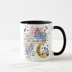 ZU MEINEM HUSBAND, Geschenk für Ehemann, Jubiläu Tasse