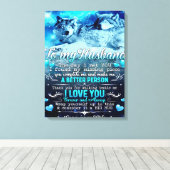 Zu meinem Husband Wolf Geschenk, Ehemann Geburtsta Leinwanddruck (Insitu (Holzboden))