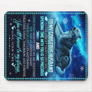 Zu meinem Husband Wolf Geschenk, Ehemann Geburtsta Mousepad