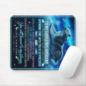 Zu meinem Husband Wolf Geschenk, Ehemann Geburtsta Mousepad (Mit Mouse)
