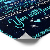 Zu meinem Husband Wolf Geschenk, Ehemann Geburtsta Poster (Ecke)