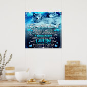 Zu meinem Husband Wolf Geschenk, Ehemann Geburtsta Poster (Küche)